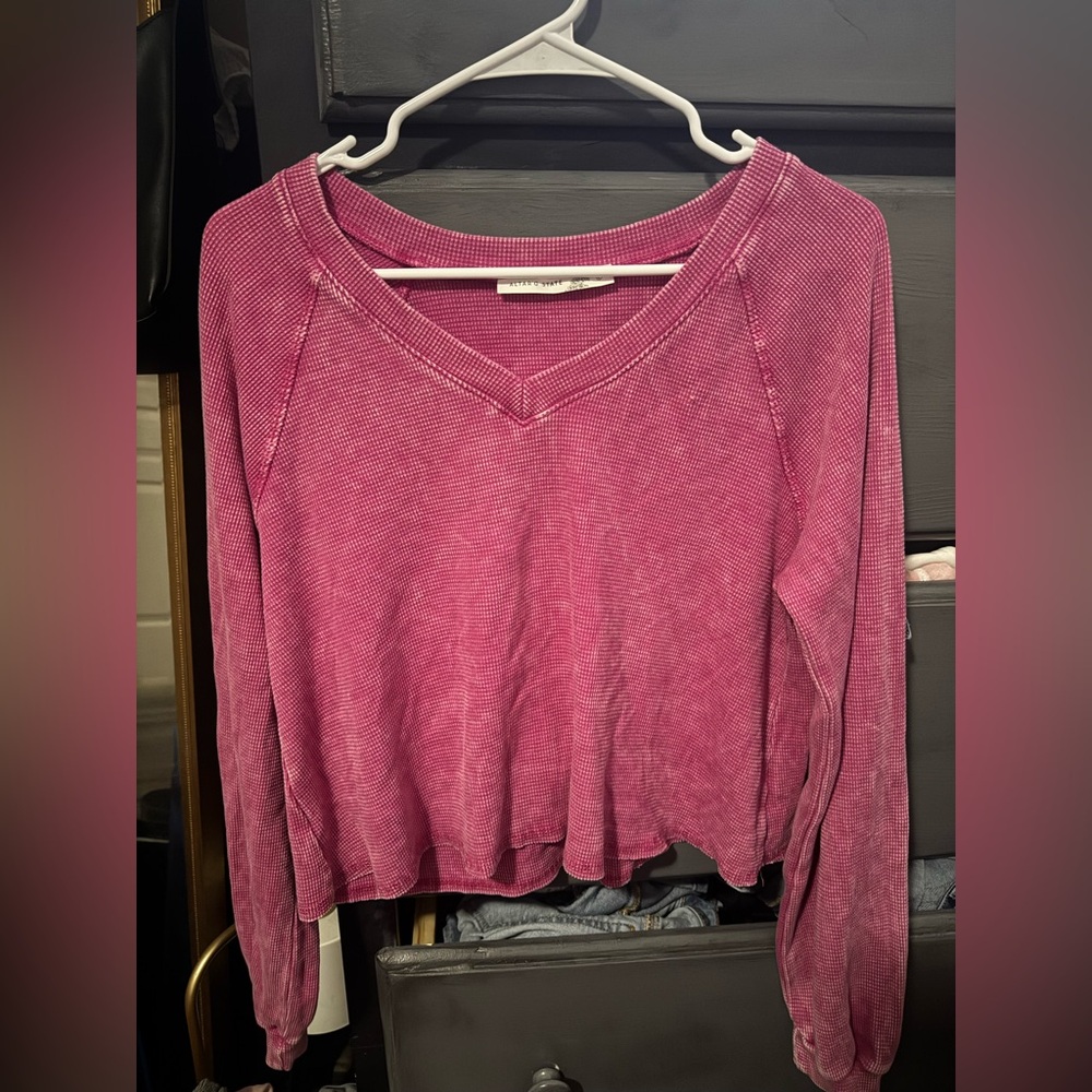 Free People Pink Relaxed Sweatshirt